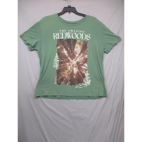 Time And Tru Green Graphic California T-Shirt Unisex Size XL 5oz - Picture 2 of 10